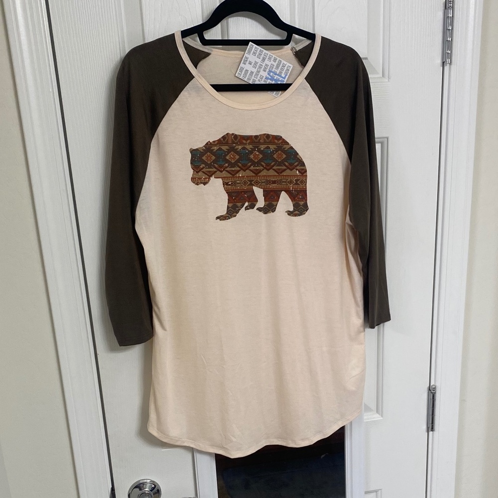 NWT LulaRoe Randy Unisex baseball style top (XL)